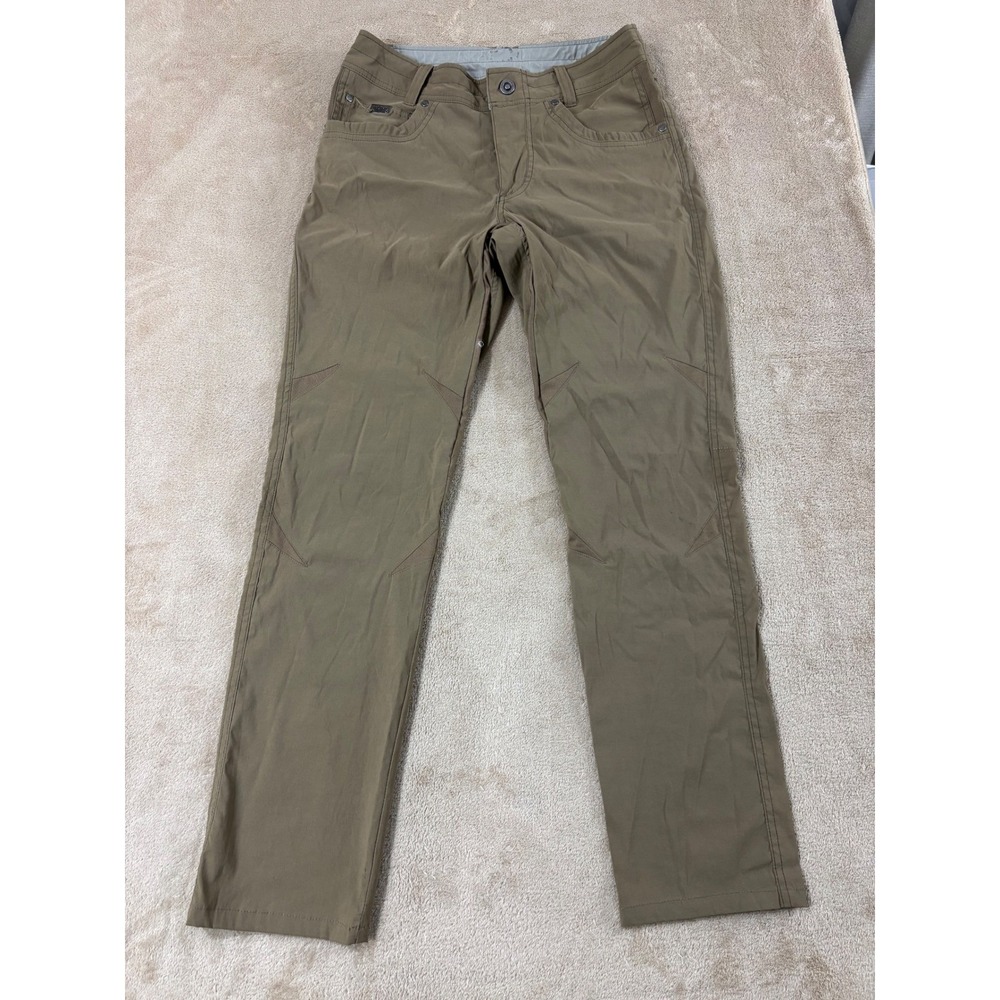 Kuhl Aktion renegade Pants‎ Men 28x30 Green Hiking Nylon Stretch Outdoor 5175